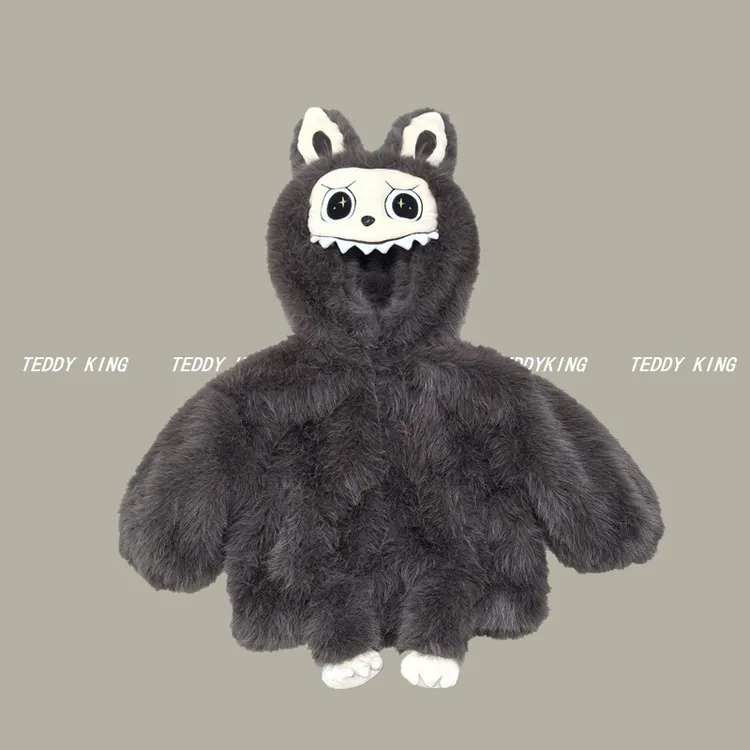 teddyking毛毛外套25新款 TXB25628  中小童新版卡通毛毛衣