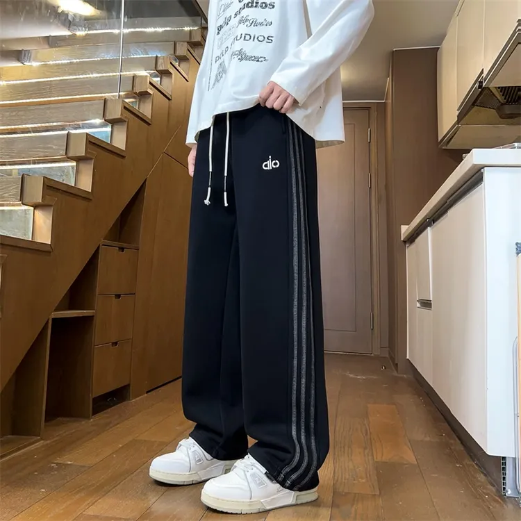 【高品质】春秋新款青少年时尚潮流休闲裤潮牌三条杠个性有型长裤