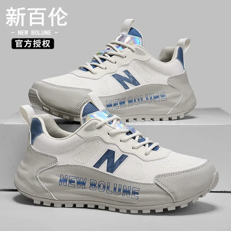 NEW BOLUNE/新百伦正品男鞋夏季透气手工减震阿帕奇男士运动鞋