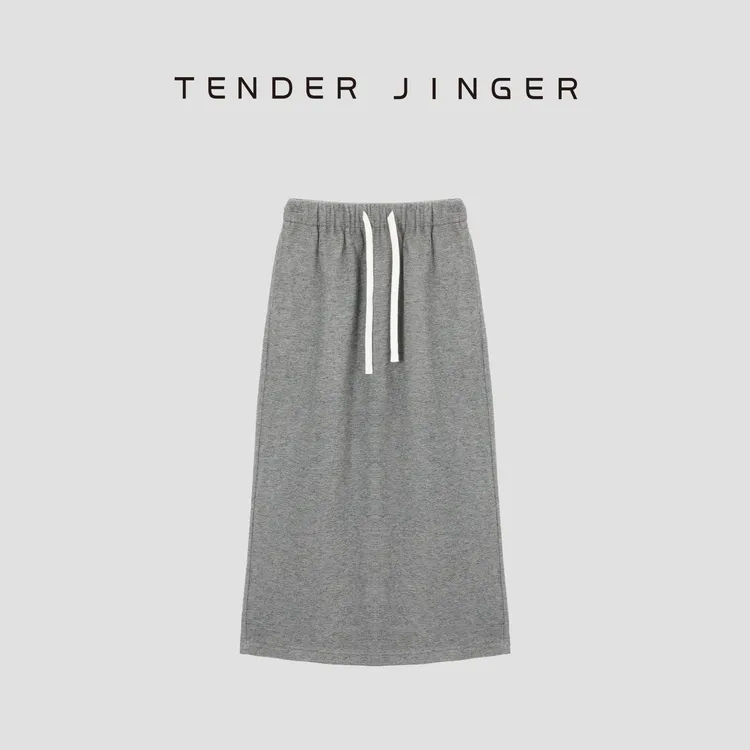 Tender Jinger绵羊毛混纺显瘦半身裙T53TS41337