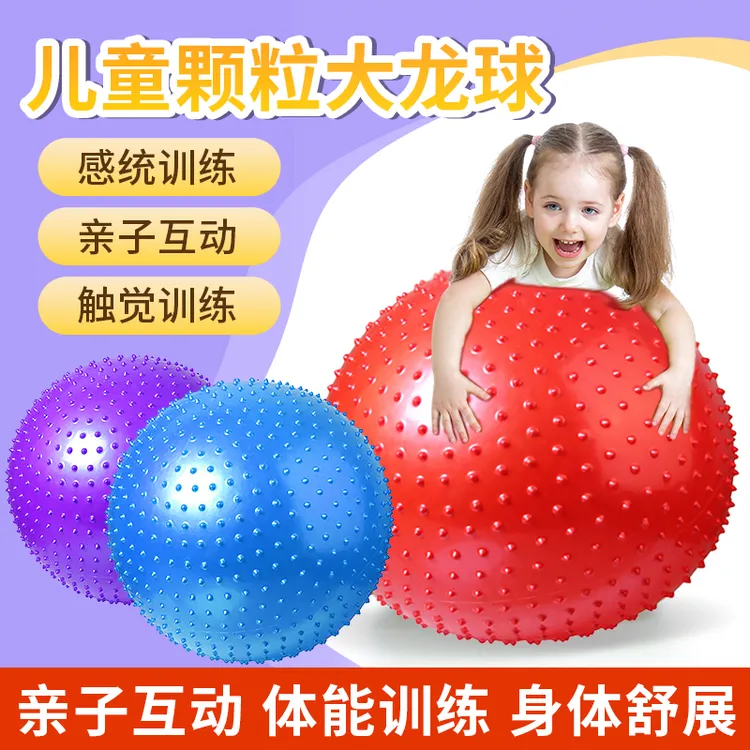 早教大龙球儿童前庭感统训练器材幼儿园平衡触觉瑜伽家用按摩玩具