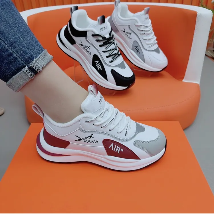 【皮面】百搭时尚情侣老爹鞋8001加8006运动鞋28上热门女鞋软底