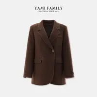 YM 548 秋冬双面羊毛大衣气质短款时尚休闲女士经典设计师