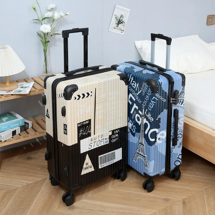 行李箱男款2025新款爆款彩绘密码新款拉杆双肩包女款爆款2025新款