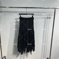 DACPAN-“氧气茶茶”下摆不规则半身裙 松紧腰 2025/盼·PP 32020-1