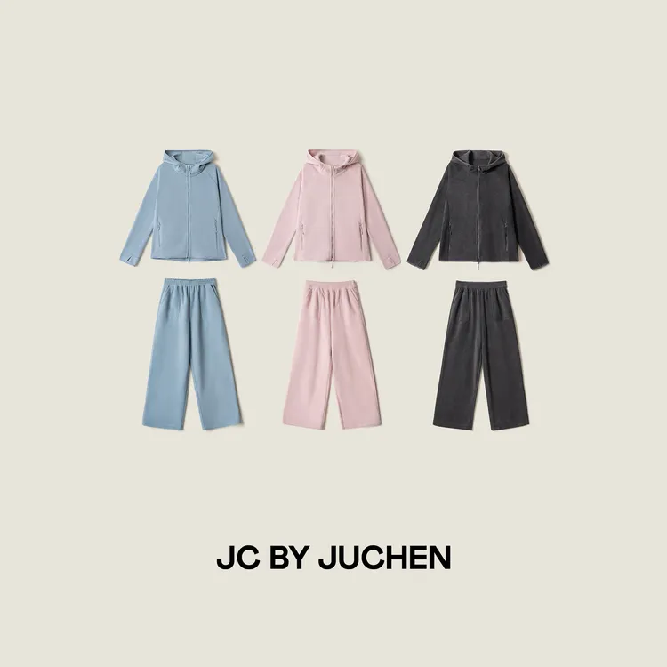 “暖焙焙”奶芙芙治愈摇粒绒保暖松紧腰直筒显瘦休闲裤FW201012-194