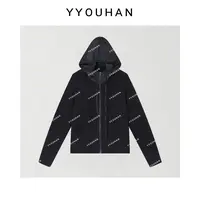YYOUHAN 2025秋冬小众设计极简风双面德绒百搭连帽帽衫 2509C5996