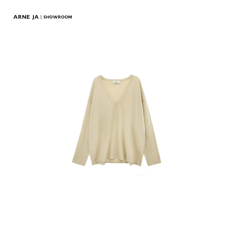ARNE JA｜“慵懒周末”空气感面膜纯色羊毛针织衫W6203122