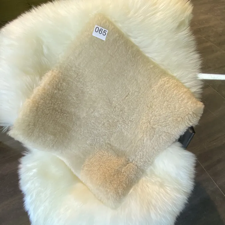 100%澳洲纯羊皮羊剪绒坐垫适于沙发飘窗汽车座椅家用学生用