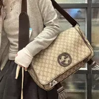 95新 GUCCI/古驰 【蕾】26 0131 老花邮差包