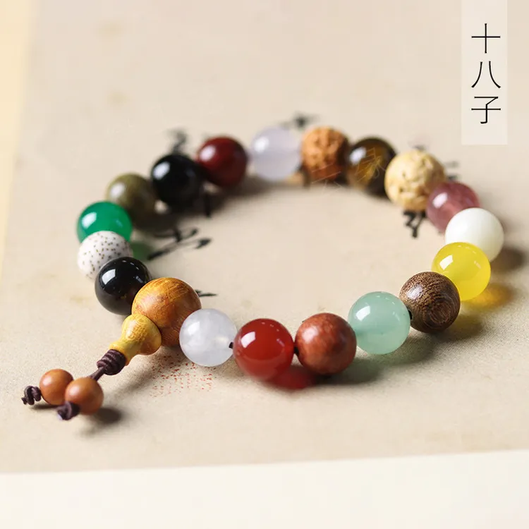铜合金亚克力手链 第四代十八子菩提手串男女文玩念珠首饰装饰品