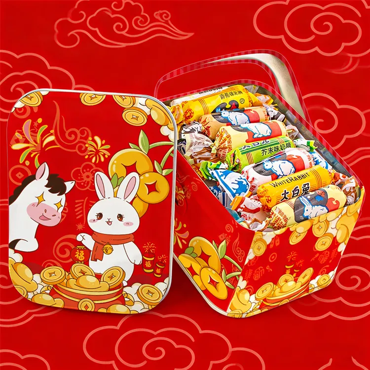 大白兔 奶糖原味116g复活兔礼盒装糖果圣诞节礼物元旦节礼品新年