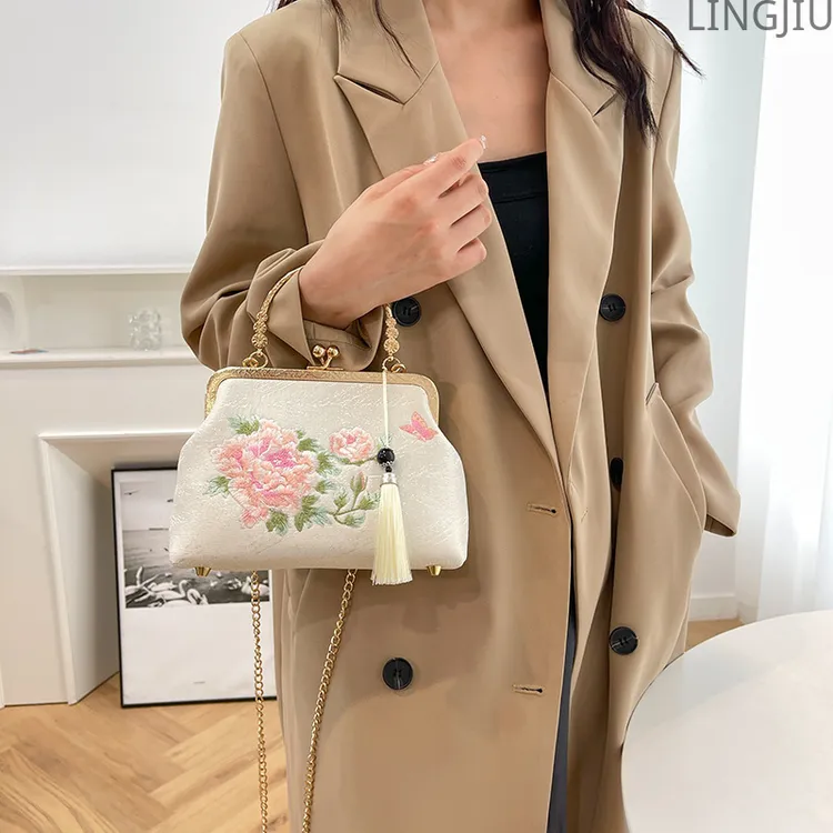 刺绣女包百搭中国风民族风手提包单肩包斜挎国风夏季女款斜挎旗袍