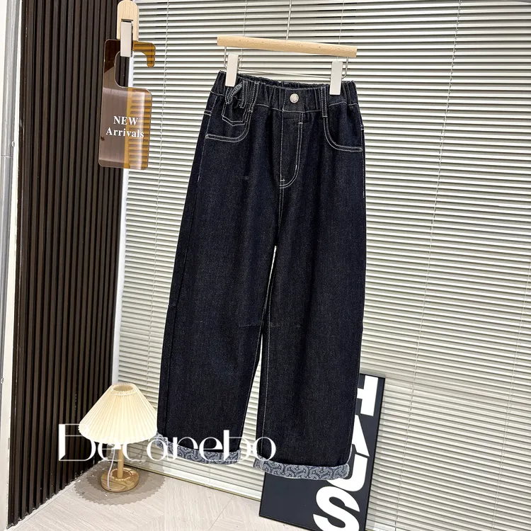 130-180【百搭款】青少年男童牛仔裤秋装裤子儿童春秋款中大童长裤