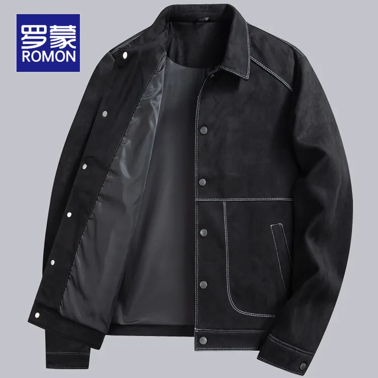罗蒙春秋款夹克男爆款2025新款男士秋冬潮流男装上衣工装外套男款