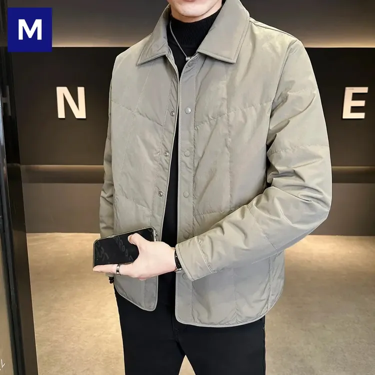 2025新款爆款轻薄鸭绒羽绒服冬季男装宽松保暖夹克外套潮流