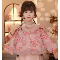 【Y.g8852】2025秋冬新款女童国风套装复古女宝重工长裤套装中式