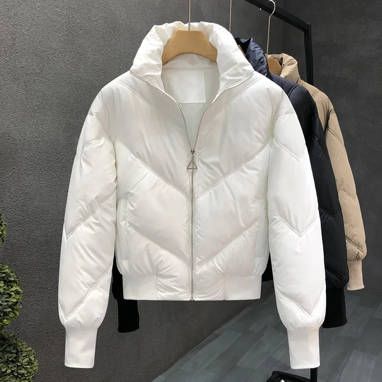 劲莱时尚潮流男人的衣服，英俊的青年白棉外衣，男孩的韩国风格修身