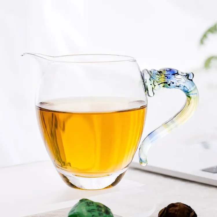 【轻奢】祥龙公道杯耐热玻璃家用公杯分茶器泡茶杯匀茶杯功夫茶具商品图