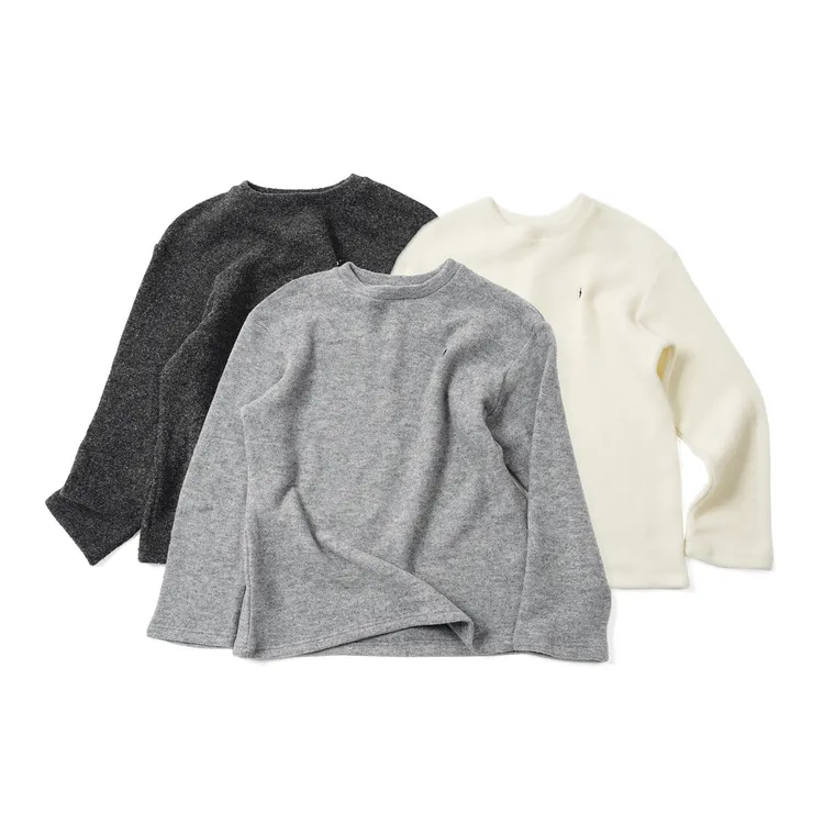 【毛茸茸圆领长袖】CXCL5A268冬季新款百搭舒适高级感打底长袖