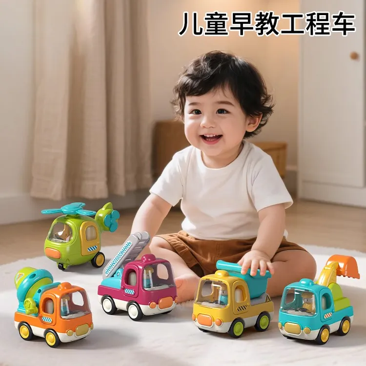 2025音乐工程车婴幼儿周岁礼物男孩玩具1一3岁惯性车宝宝益智早教