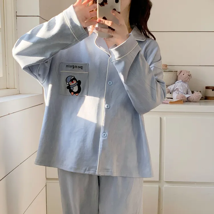 春秋季睡衣女款爆款2025新款可外穿可爱宽松长袖家居服套装高级感