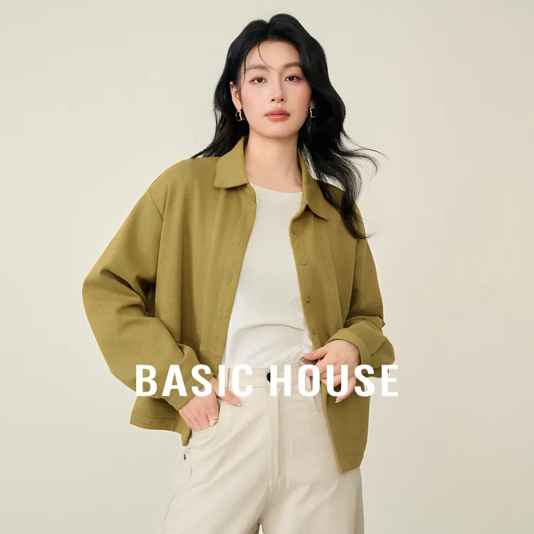 Basic House/百家好复古衬衫时尚洋气休闲服气质女装-B0625H5L062