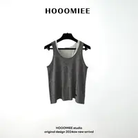 Hooomiee撞色两件轻简约时尚休闲打底女士无袖背心ML25023