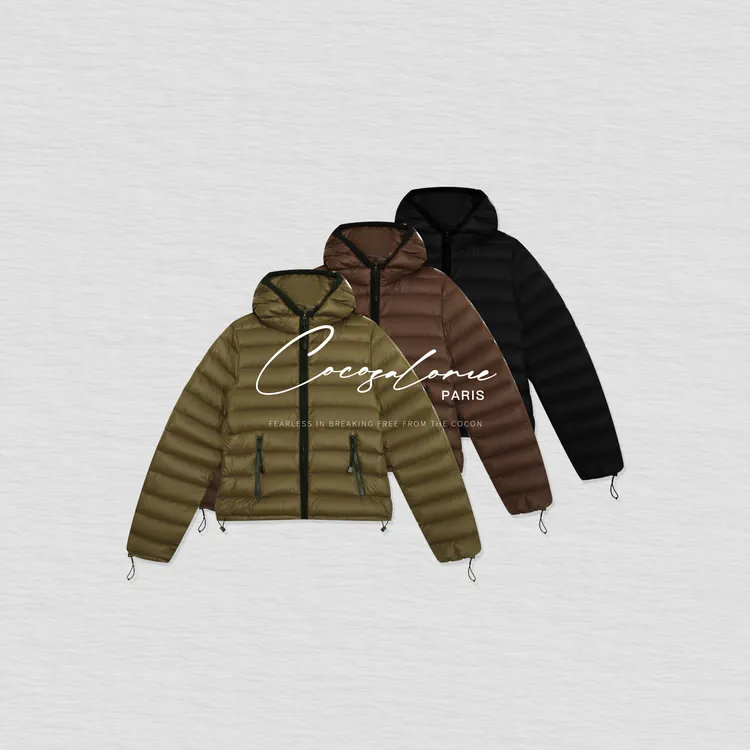 韩彬彬"排骨羽绒服"横向绗缝锁温90%白鸭绒高端品质羽绒服3218-8