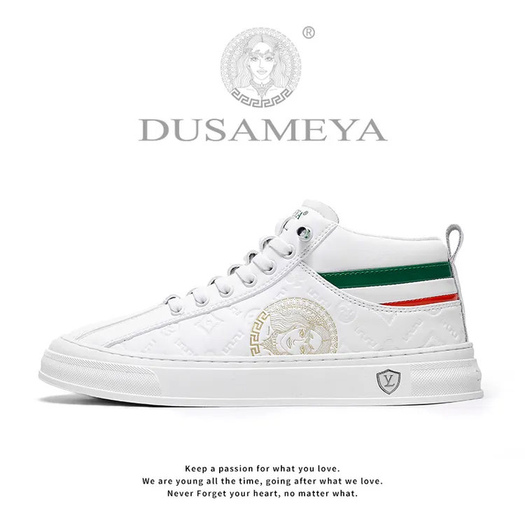 杜莎米娅鞋子男款爆款2025新款冬季加厚皮面保暖品质休闲鞋板鞋