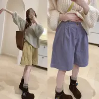KD36灯芯绒日系彩色五分裤短裤