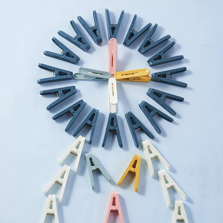 50个塑料夹子晾衣夹家用晾晒衣服的防风单个小固定衣架袜夹晒被子