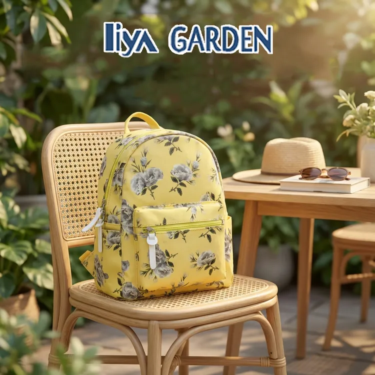 LiyaGarden原创设计田园风轻便双肩背包休闲布包双肩包女女士