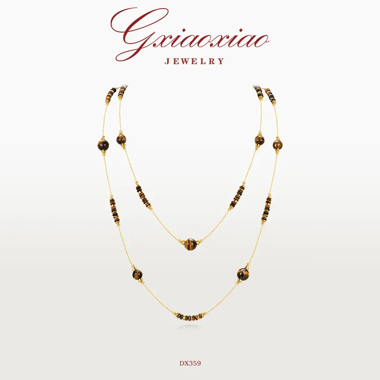 G XIAOXIAO项链 美拉德轻奢气质高级秋冬长款毛衣项链 DX359