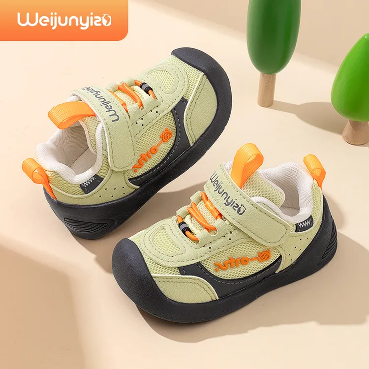 炜俊亿足学步鞋男宝宝鞋子春秋款婴幼儿鞋软底1-2-3岁女童机能鞋
