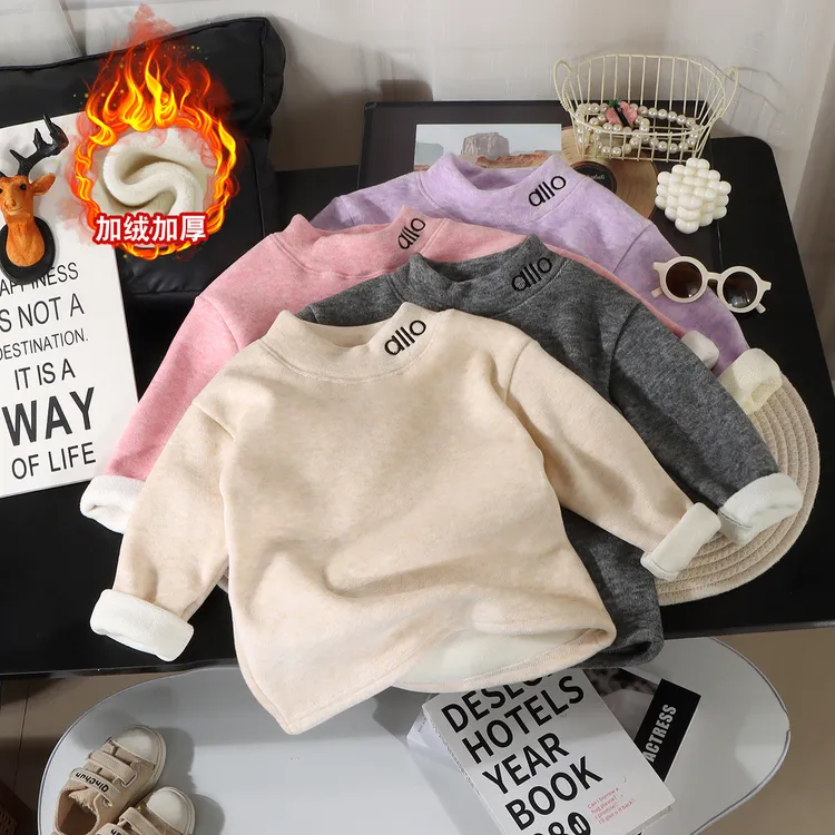 2025校服神器加绒保暖秋冬儿童加厚打底半高领大弹力舒适