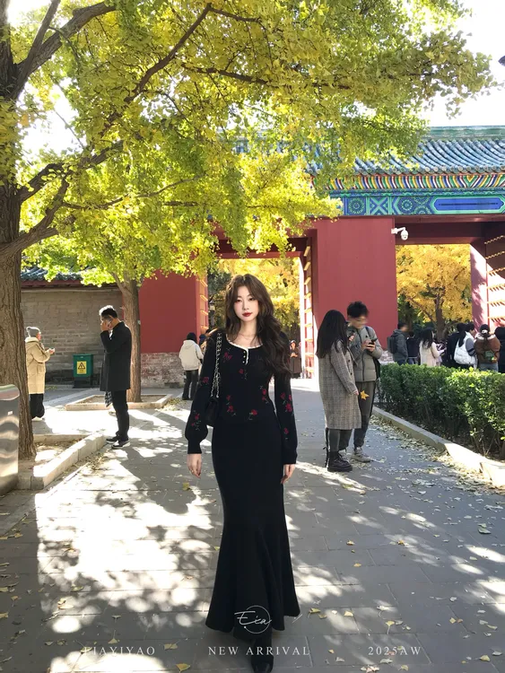 EIA一尧【曲线比例杀手】秋冬气质女人鱼尾半裙百搭显瘦毛织半身裙