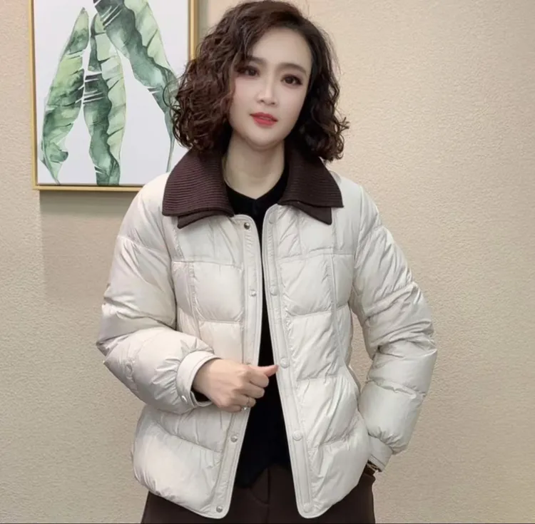 2025新款时尚女减龄气质显瘦羽绒外套#33
