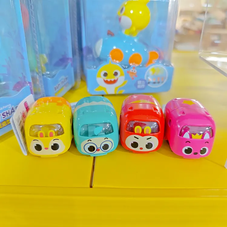 颜色随机2只!Pinkfong碰碰狐叠叠合金车(碰撞刮痕掉漆不售后早教