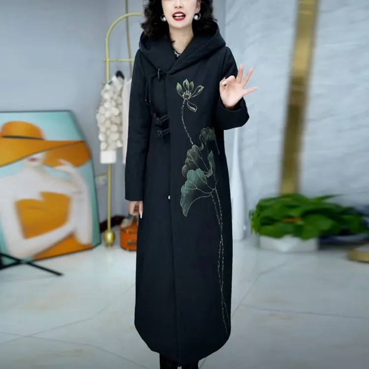 洋气高级感中长款棉服女装爆款2025冬季新款气质显瘦保暖棉衣外套
