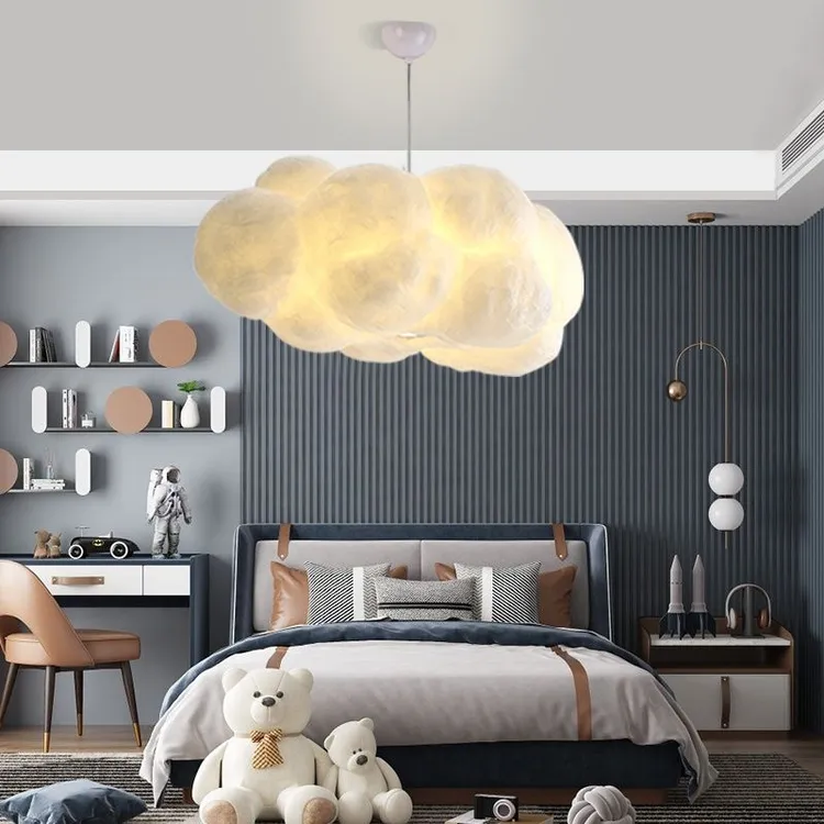 2025年新款云朵灯吊灯创意卧室儿童房服装店云彩灯酒店幼儿园网红