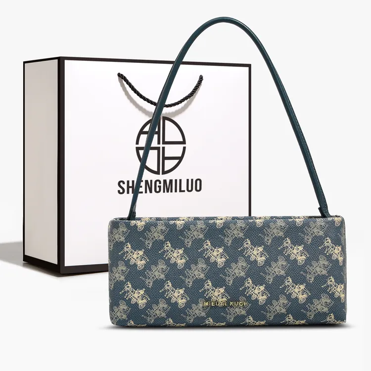 SHENGMILUO/圣米洛轻奢小众法棍包包女高级斜挎包时尚单肩腋下包