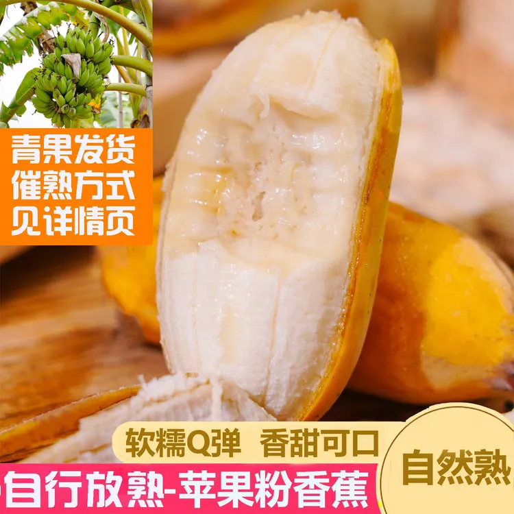 【果源之家】 福建苹果蕉自行催熟软糯香甜饱满 3/4.5斤装