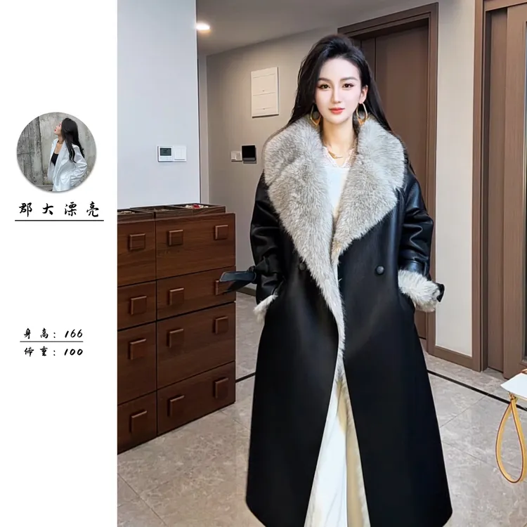 【罗马假日】设计师休闲外套长款风衣女装冬季新款外套