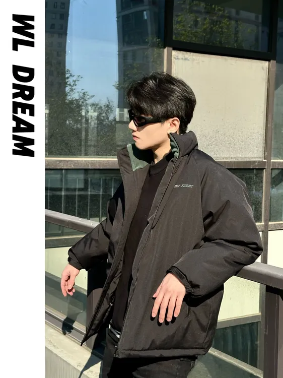 WL丨飞行夹克棉服男士冬季高街立领加厚棉衣美式休闲潮流保暖