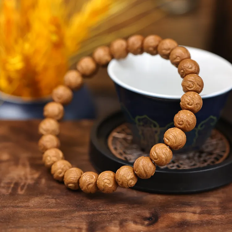 玄鸟·夏天PRODUCT纯手工雕刻猴头手串