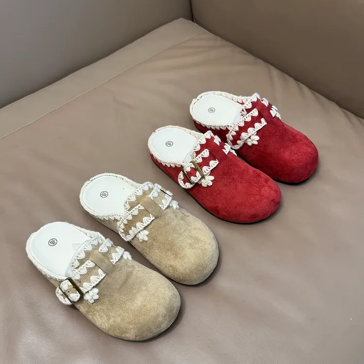 35-43码一脚蹬半拖鞋女外穿新款秋季拖鞋超火勃肯鞋41-42大码女鞋