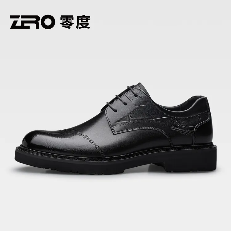 ZRO零度【正装皮鞋】商务四季通用休闲皮鞋真牛皮男鞋牛津鞋53806