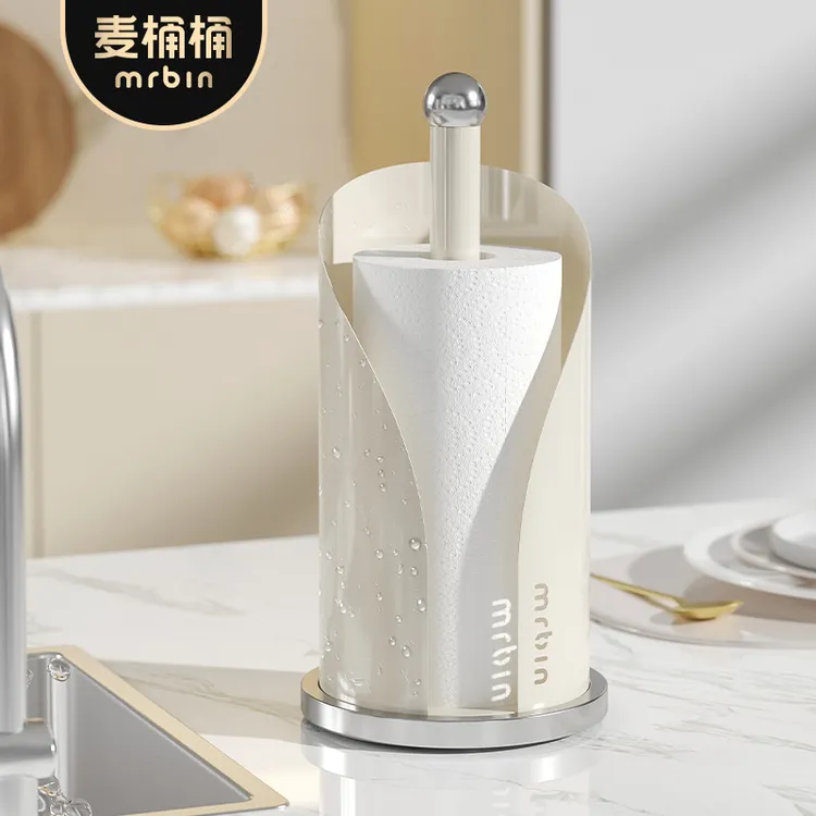 麦桶桶厨房纸巾架子卷纸支架保鲜膜袋放置架餐巾纸架纸巾座立式