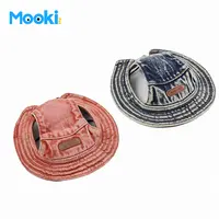 mookipet狗狗渔夫帽2025秋季新款小型犬约克夏雪纳瑞露耳朵牛仔帽